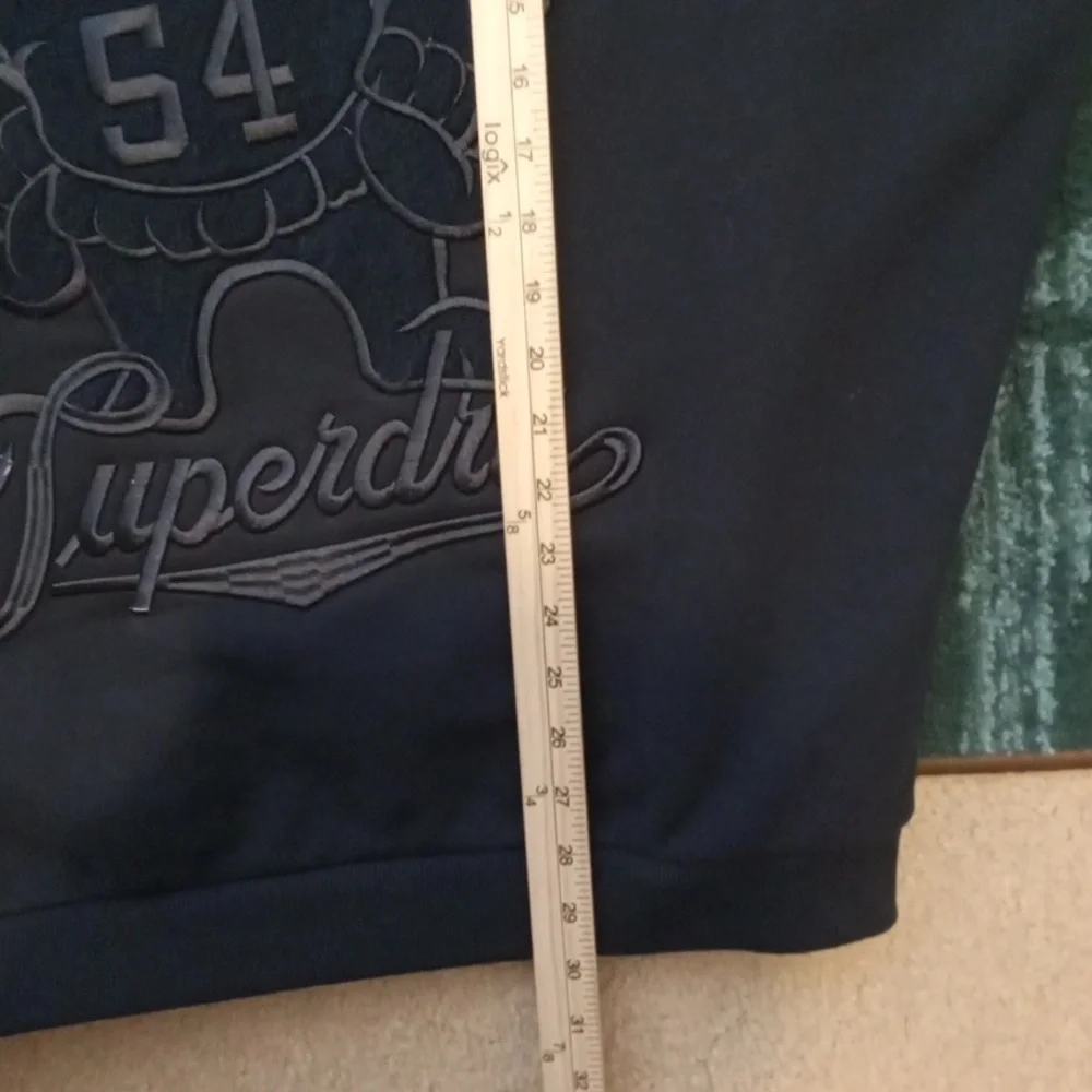 Superdry Collegiate Bear Graphic Men's Crewneck Sweater Eclipse Navy Size 2XL